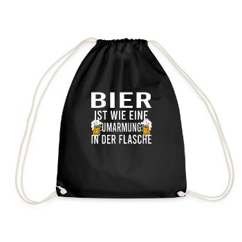 Himmelfahrt Bier Nachbarn Saufen Vatertag Nachbar - Turnbeutel - Schwarz - Vorne