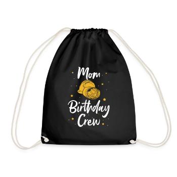 Maman De L’Équipe D’Anniversaire - Construction d’anniversaire - Sac de sport léger - noir - Devant
