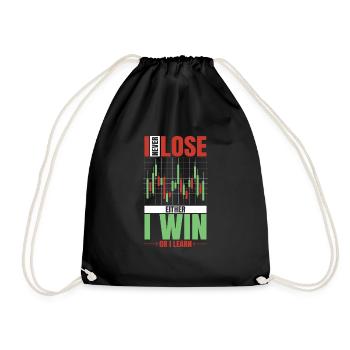 Stock Trading Trader Exchange Trading Stocks - Drawstring Bag - black - Front