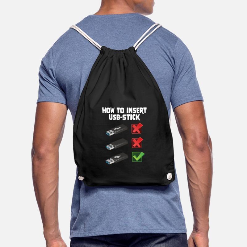 How To Insert USB Stick Funny Programmer Meme Turnbeutel