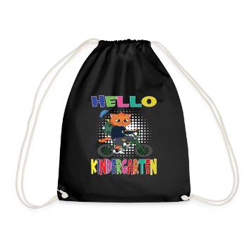 Kindergarten Child Kindergarten Gift - Drawstring Bag - black - Front