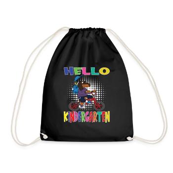 Kindergarten Child Kindergarten Gift - Drawstring Bag - black - Front