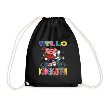 Kindergarten Child Kindergarten Gift - Drawstring Bag - black - Front