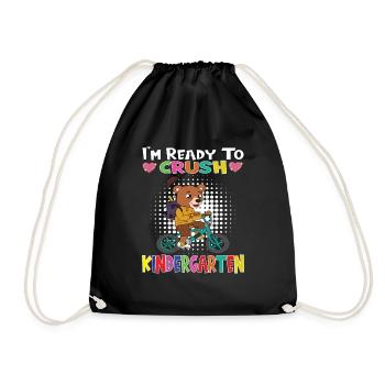Kindergarten Child Kindergarten Gift - Drawstring Bag - black - Front