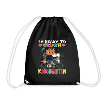 Kindergarten Child Kindergarten Gift - Drawstring Bag - black - Front