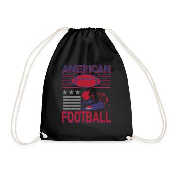 FoundLux New Design 24, AMERICAN FOOTBALL - Turnbeutel - Schwarz - Vorne