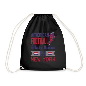 FoundLux, AMERICAN FOOTBALL...1980 NEW YORK - Turnbeutel - Schwarz - Vorne