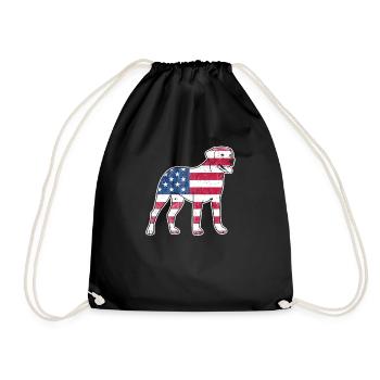 Labrador 4 juillet amoureux des chiens patriotiques US-am - Sac de sport léger - noir - Devant