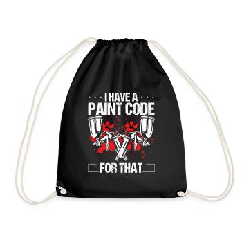 Painting I have a Paint Code for that Car Painter - Drawstring Bag - black - Front