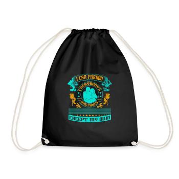JE PEUX PARDONNER À TOUT LE MONDE EHCEPT LE MIEN - Sac de sport léger - noir - Devant