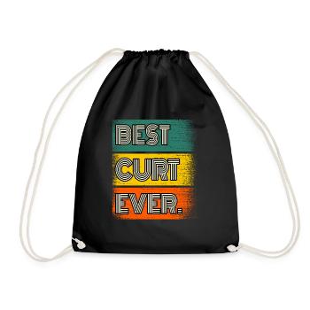 Curt Nom Cadeau Citation Drôle - Sac de sport léger - noir - Devant