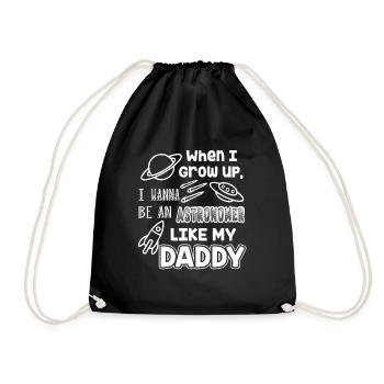 Astronomer Astronomer Like Daddy - Drawstring Bag - black - Front
