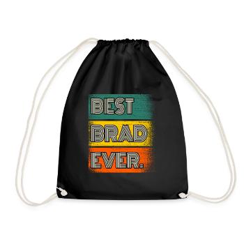 Brad Nom Cadeau Citation Drôle - Sac de sport léger - noir - Devant