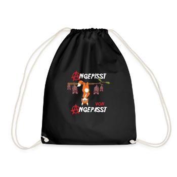 Angepisst von Angepasst Be Different Fuchs - Turnbeutel - Schwarz - Vorne