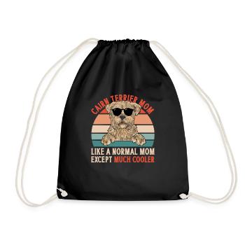 Cairn Terrier Chien - Sac de sport léger - noir - Devant
