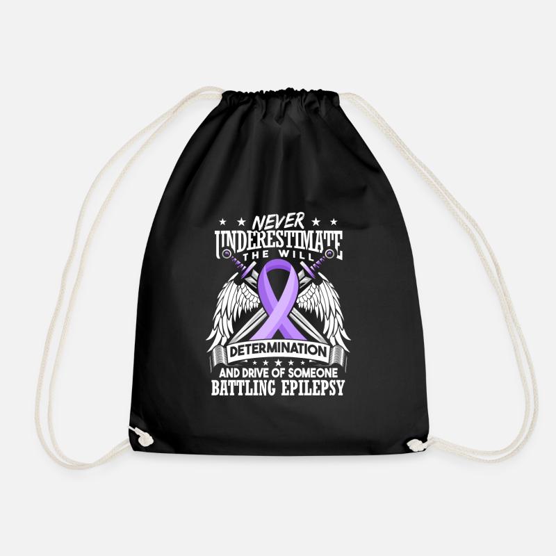 Epilepsie-Awareness-Krieger - Turnbeutel - Schwarz