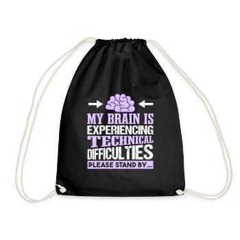 Quote Epilepsy Awareness Fighters - Drawstring Bag - black - Front