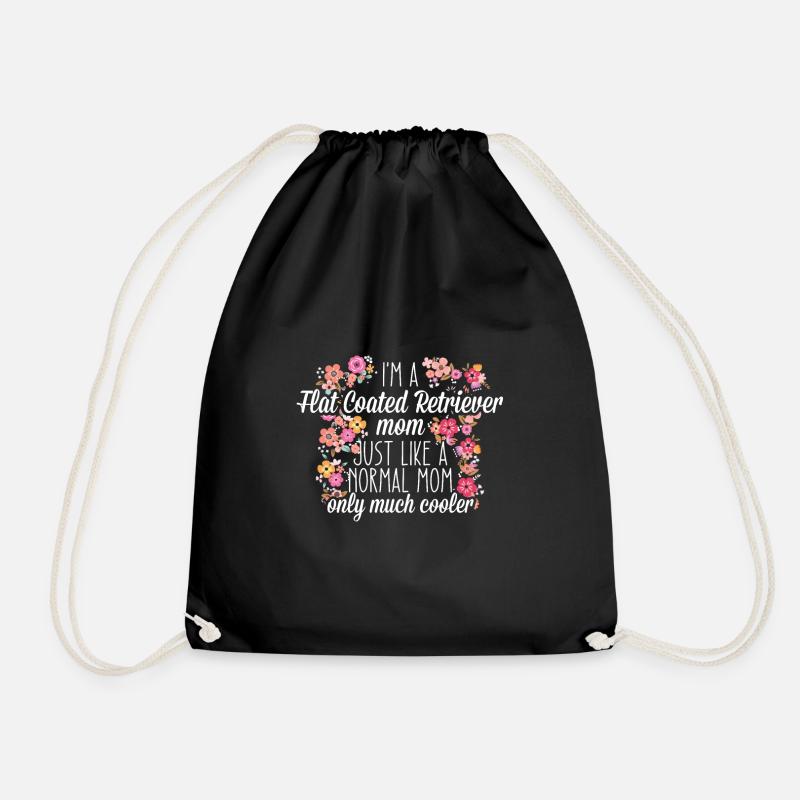 Flat Coated Retriever Mom - Turnbeutel - Schwarz