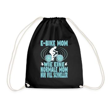 Elektrofahrrad Mama Pedelec EBike Mutter E-Bike - Turnbeutel - Schwarz - Vorne
