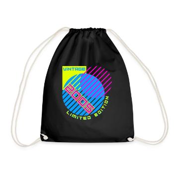 18th Birthday Vintage 2005 - Drawstring Bag - black - Front