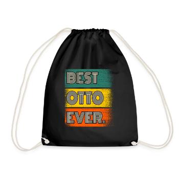 Otto Name Geschenk Spruch Lustig - Turnbeutel - Schwarz - Vorne