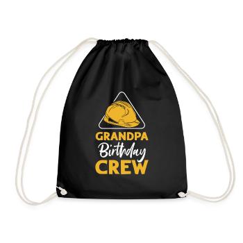 Grand-père de l’équipe d’anniversaire - construction d’anniversaire - Sac de sport léger - noir - Devant