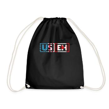 USA Pride US Flag Day USEH Canadian Canada - Sac de sport léger - noir - Devant