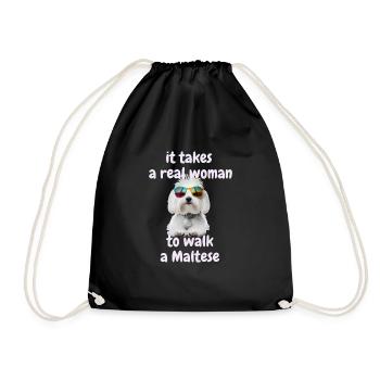 Lovers Dogs, Funny dogs art, dogs lover - Turnbeutel - Schwarz - Vorne