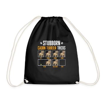 Cairn Terrier Chien - Sac de sport léger - noir - Devant