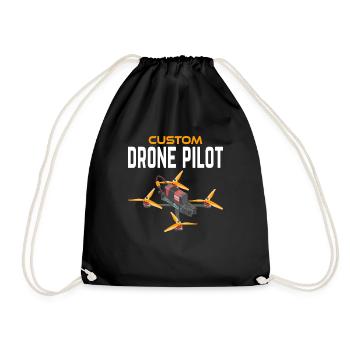 Pilote de drone personnalisé - Sac de sport léger - noir - Devant