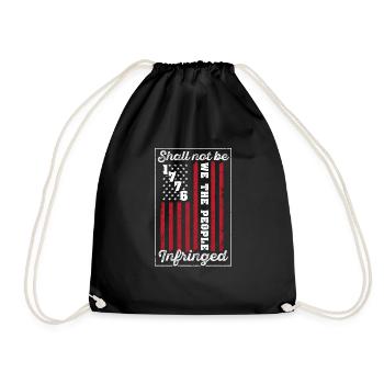 We The People Shall Not Be Infringed US American - Drawstring Bag - black - Front
