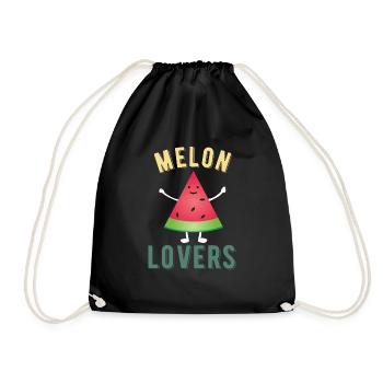Amateurs de melon - Sac de sport léger - noir - Devant