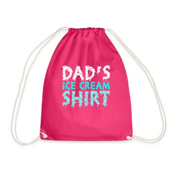 Dads Ice Cream - Turnbeutel - Fuchsia - Vorne