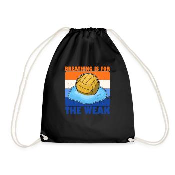 Wassersport Wasserballer Wasserball Team Sportart - Turnbeutel - Schwarz - Vorne