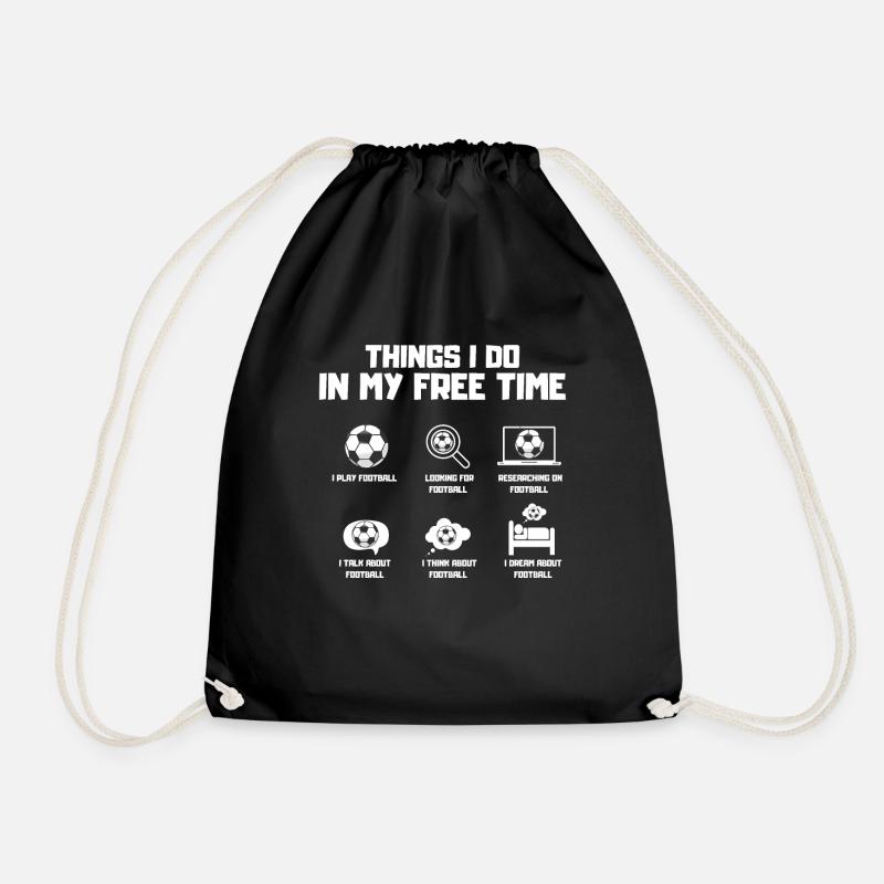 Fußballfreak - Turnbeutel - Schwarz