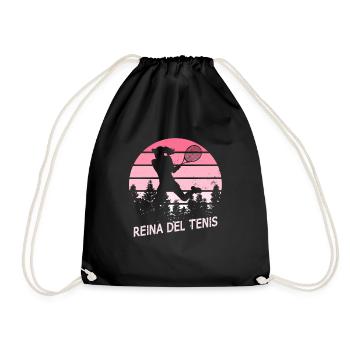 Tenista | Mujer | Reina Del Tenis - Sac de sport léger - noir - Devant