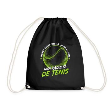 Hombre Tenista Tenis Divertido - Sac de sport léger - noir - Devant