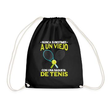 Nunca Subestimes A Un Viejo Con Raqueta De Tenis - Sac de sport léger - noir - Devant