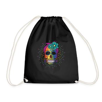 El Dia De Los Muertos LGBTQ LGBT Pride Month - Drawstring Bag - black - Front
