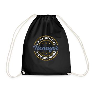 Je suis un adolescent officiel - Sac de sport léger - noir - Devant