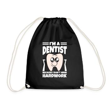 I'm A Dentist - Drawstring Bag - black - Front