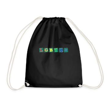 LGBTQ+ Regenbogen Freedom Lesbian Gay Pride - Turnbeutel - Schwarz - Vorne