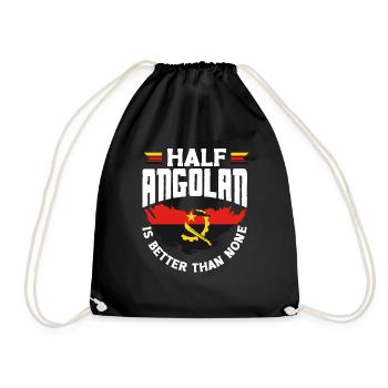 Angola Angola Citation du drapeau angolais - Sac de sport léger - noir - Devant