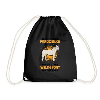 Welsh Pony Parfüm - Turnbeutel - Schwarz - Vorne