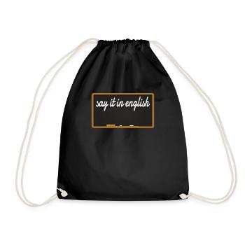 Teacher accessories for your humor - Drawstring Bag - black - Front