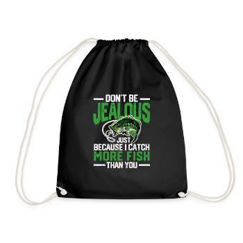 Ne sois pas jaloux juste parce que j’ai un drôle - Sac de sport léger - noir - Devant