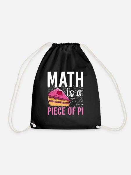 Math Is A Piece Of Pi - Turnbeutel - Schwarz
