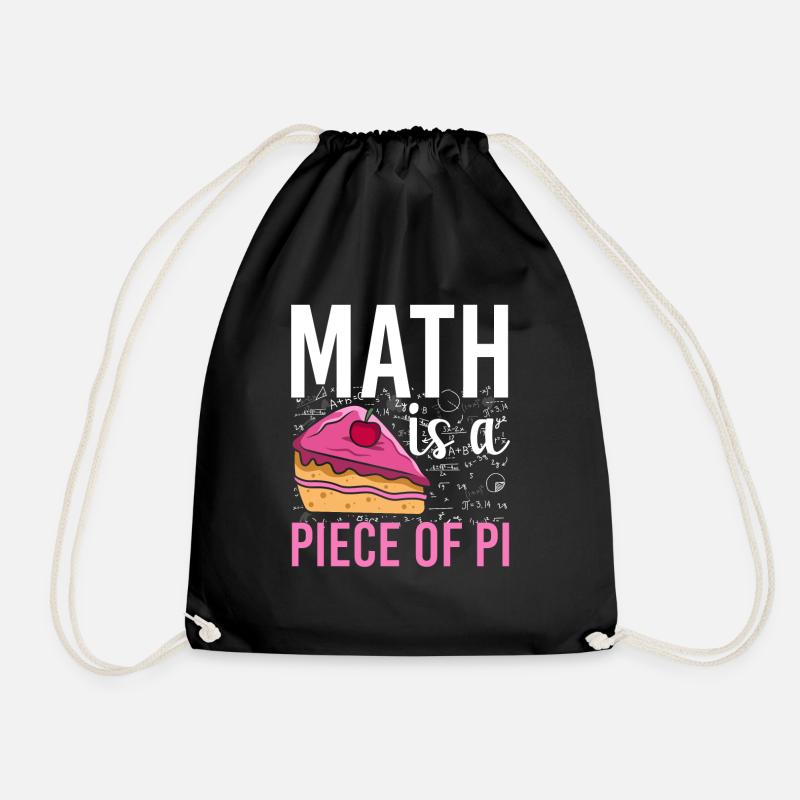 Math Is A Piece Of Pi - Turnbeutel - Schwarz