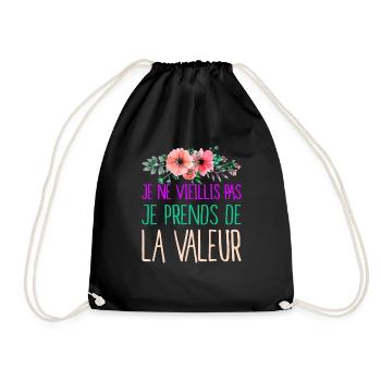 célébrer l'âge et la sagesse femmes, filles - Sac de sport léger - noir - Devant