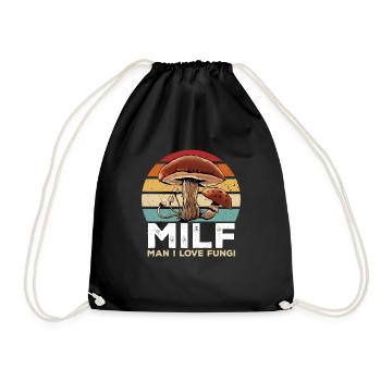 Cueillette de champignons Cueillette de champignons Cueillette de champignons - Sac de sport léger - noir - Devant